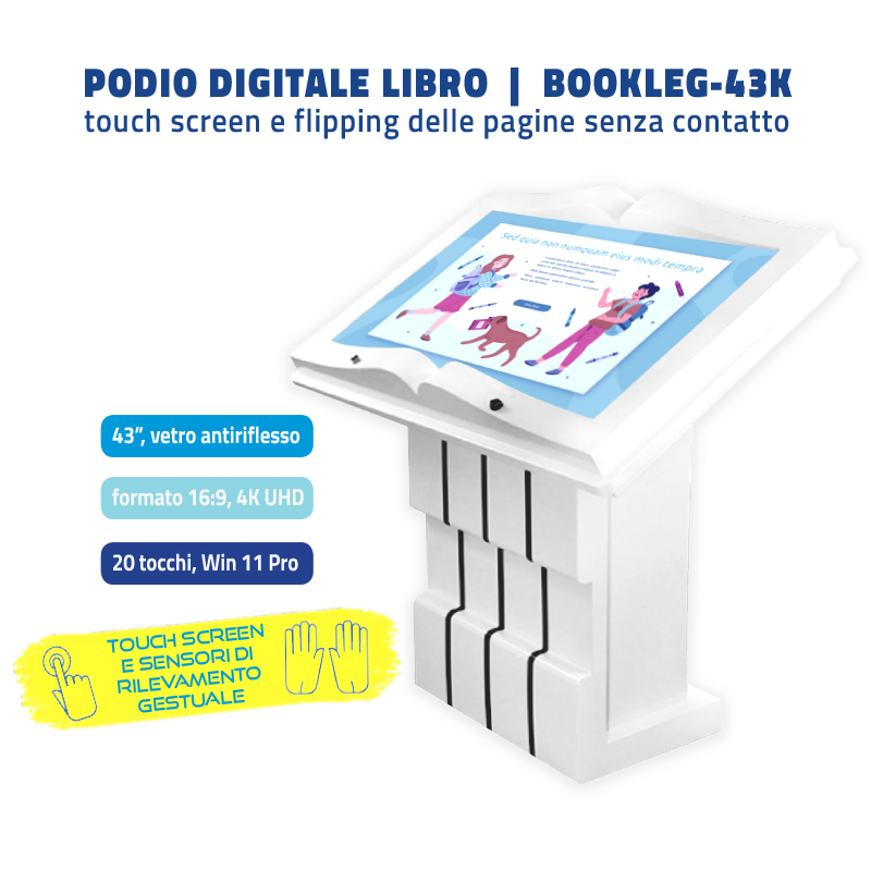 podio totem a libro SmartMedia