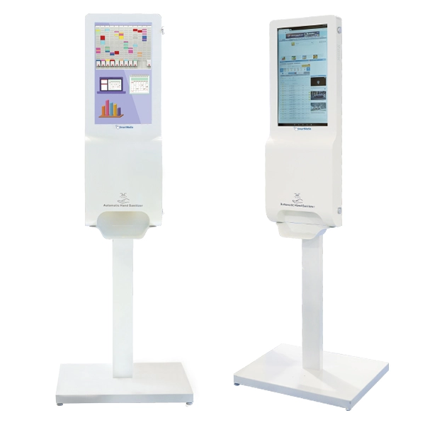 Hand Sanitizer Digital Signage Kiosk - 
Social Distancing and Security